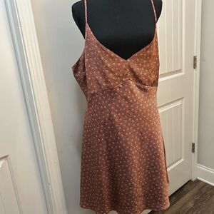 Abercrombie & Fitch Rust Floral Midi Dress